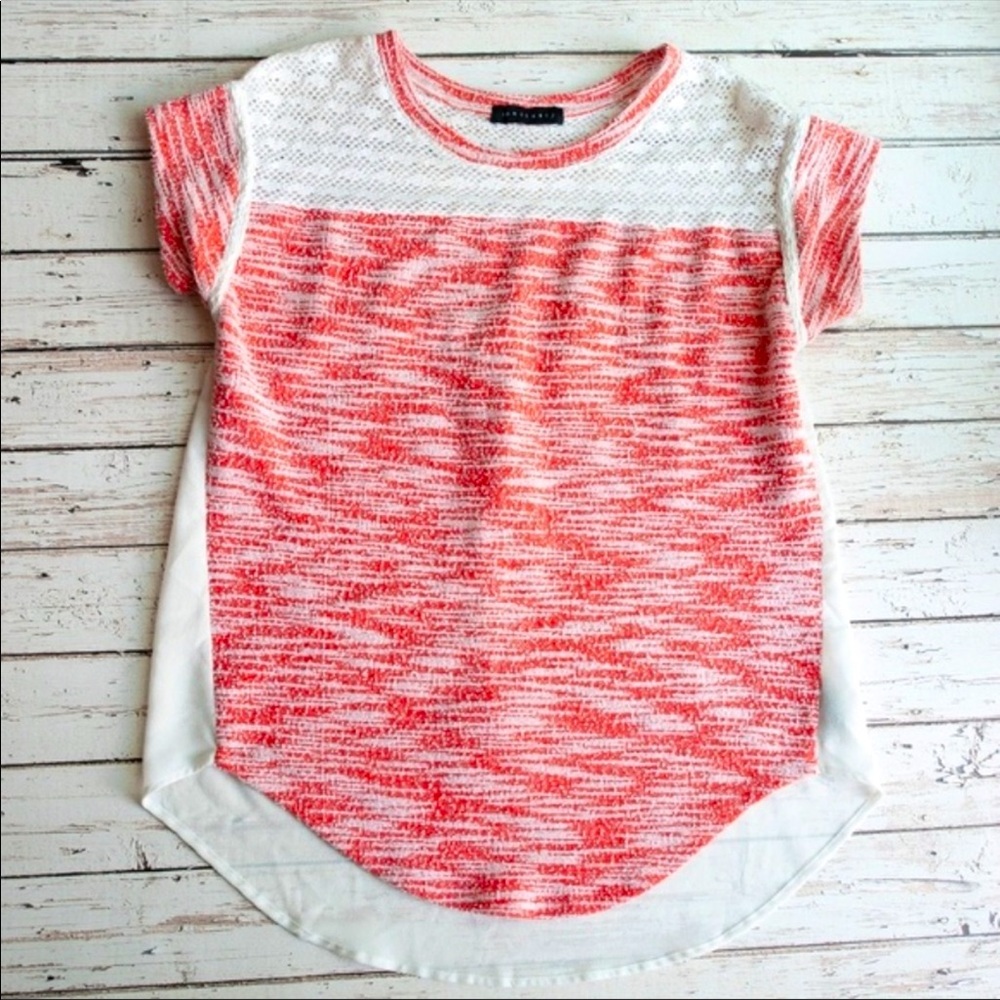 SANCTUARY WOMANS Summer Top With Sheer Back